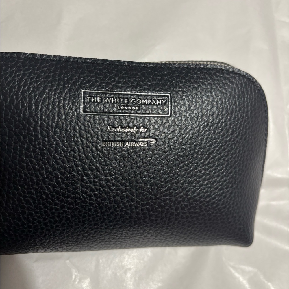 The White Company Black Textured Toiletry Bag Fully Stocked NWOT - Picture 2 of 6